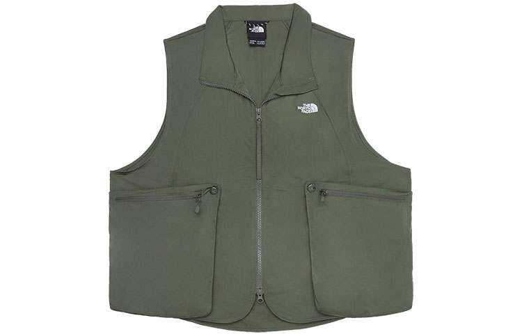 THE NORTH FACE Vests Women's Green Lapel Moderate Other