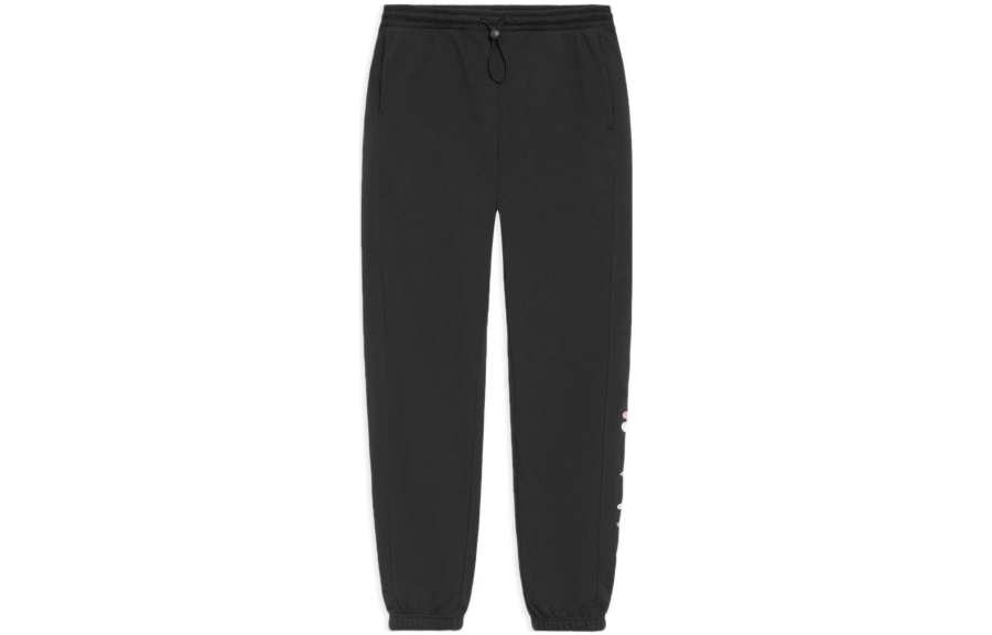 Li-Ning Li Ning X Disney Knitted Sweatpants Women's Black Moderate Cuffed Pants