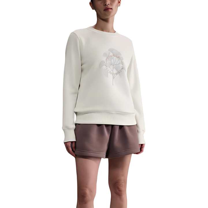 Nike Nike Sweatshirts Women's Beige Crew Neck Moderate
