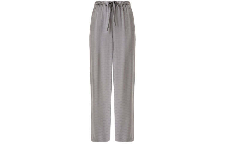 EMPORIO ARMANI Casual Pants Women's Gray Moderate Straight Fit Pants
