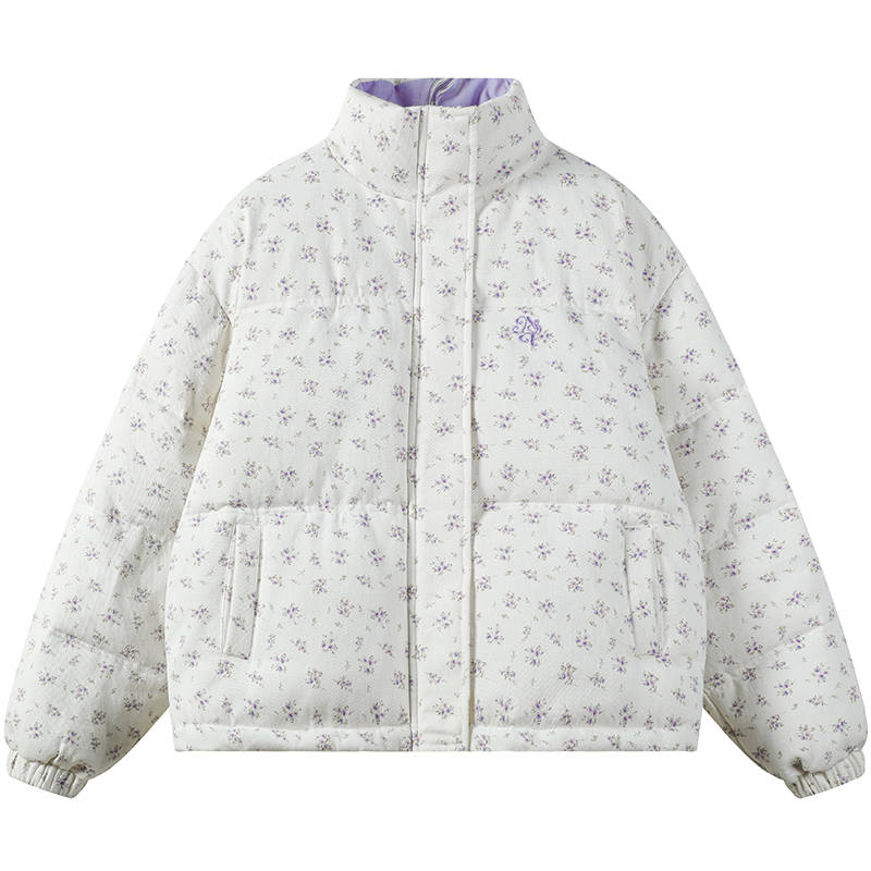 Umoumo Puffer Jackets Women's Stand Collar Thickened Padded Puffer Jacket