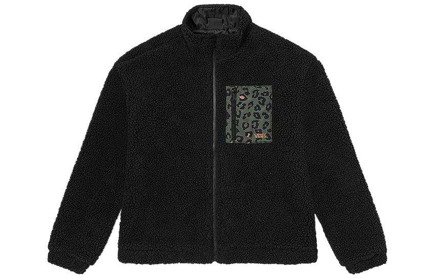 Vans Velvet Jackets Women's Black Stand Collar Moderate