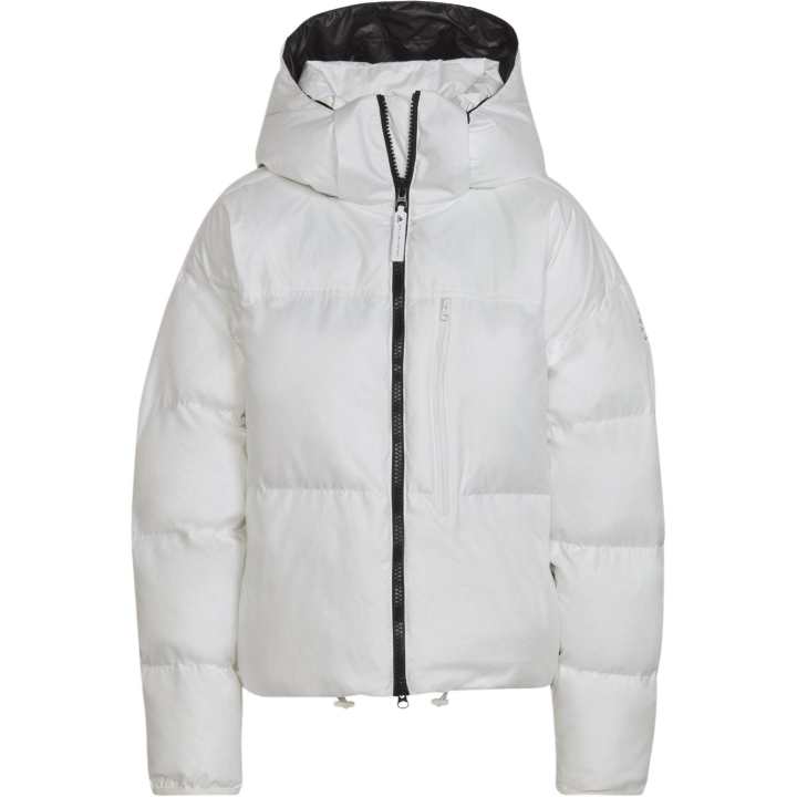 Adidas Adidas Cropped Coats Women's White Hooded Moderate
