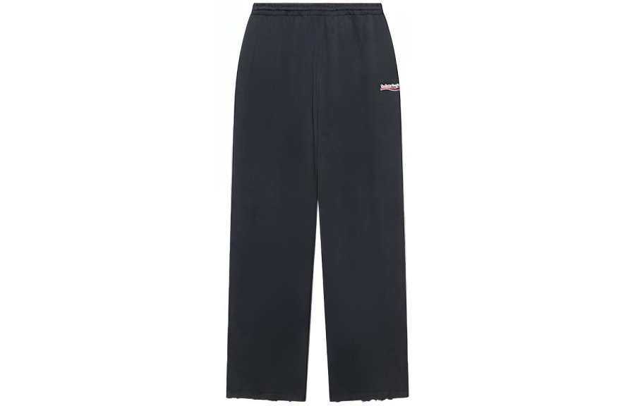 Balenciaga Knitted Sweatpants Loose Fit Women's Black