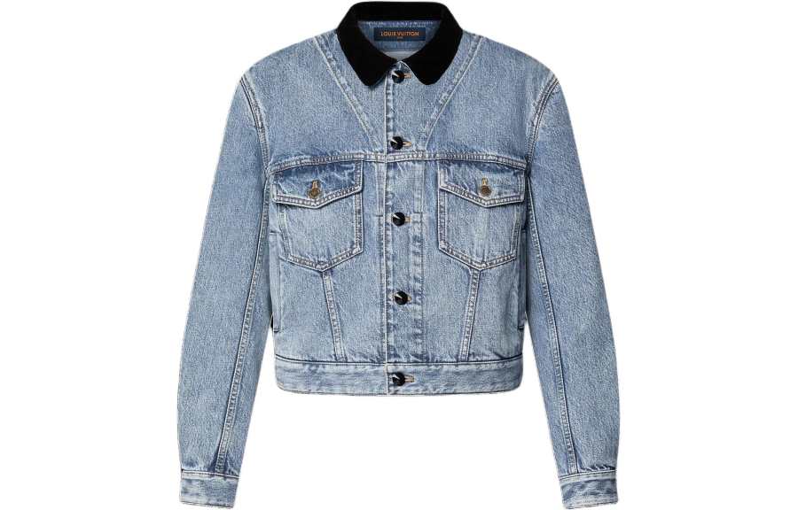 LOUIS VUITTON LOUIS VUITTON VeLOUIS VUITTONet Accent Denim Jacket