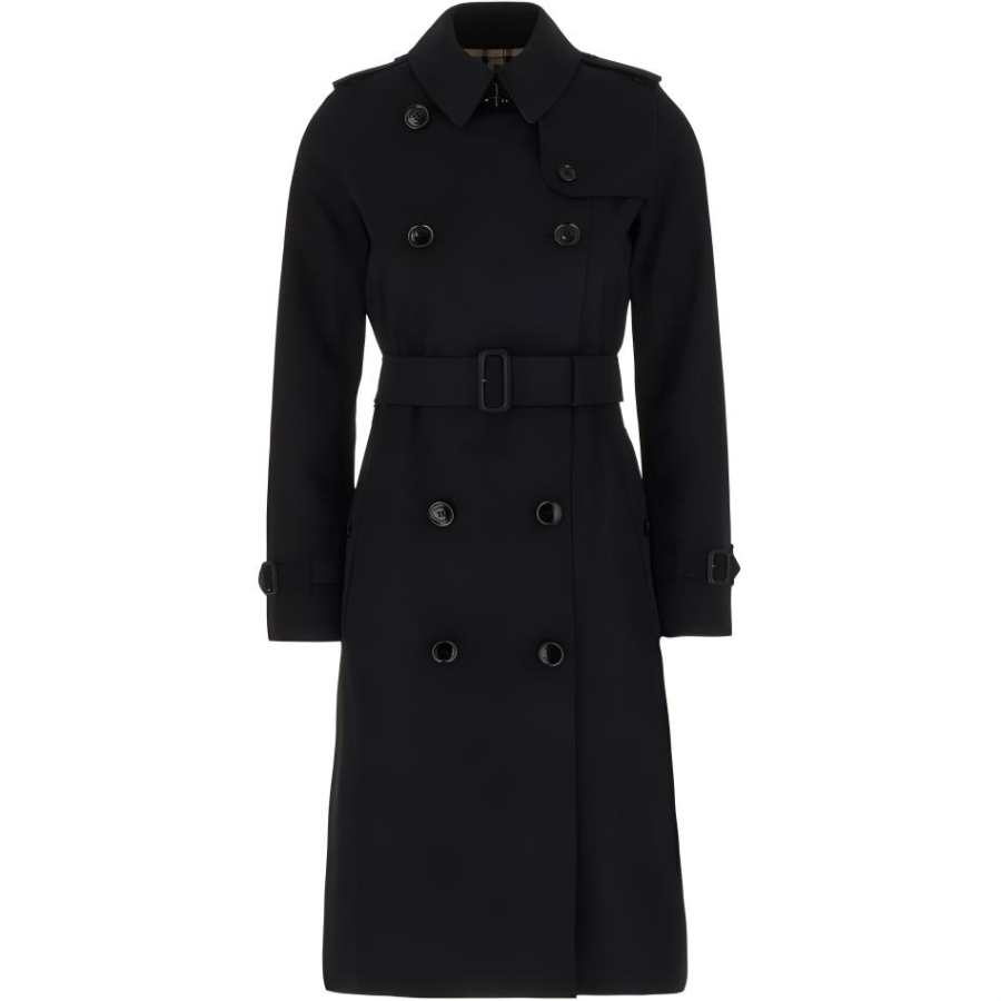Burberry Double Breasted Belted Trench Coat
