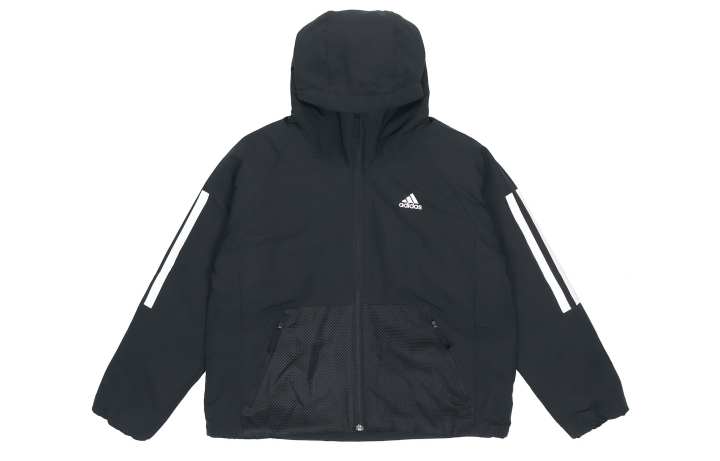 Adidas Adidas Puffer Jackets Women's Black Hooded Moderate Other