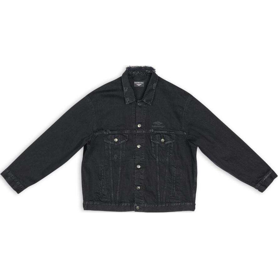 Balenciaga 3B Sports Icon Large Fit Jacket Black