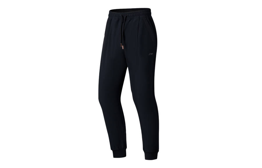 Li-Ning Li Ning Fitness Series Knitted Sweatpants Women's Black Moderate Cuffed Pants