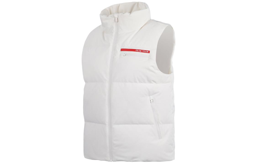 PEAK PEAK Vests Women's White Stand Collar Moderate Other