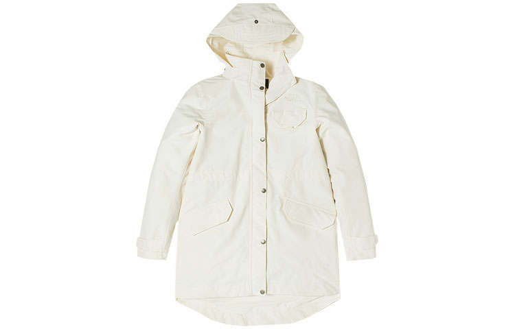 THE NORTH FACE Windbreaker Jackets Women's Ecru Hooded Moderate