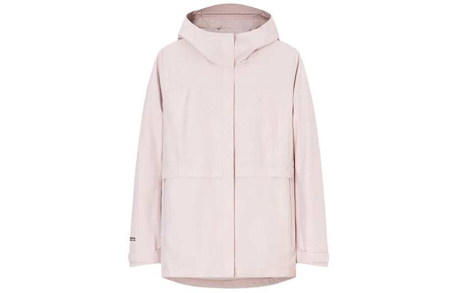 Anta Outdoor Collection Trench Coat Women's Smoke Gray Pink