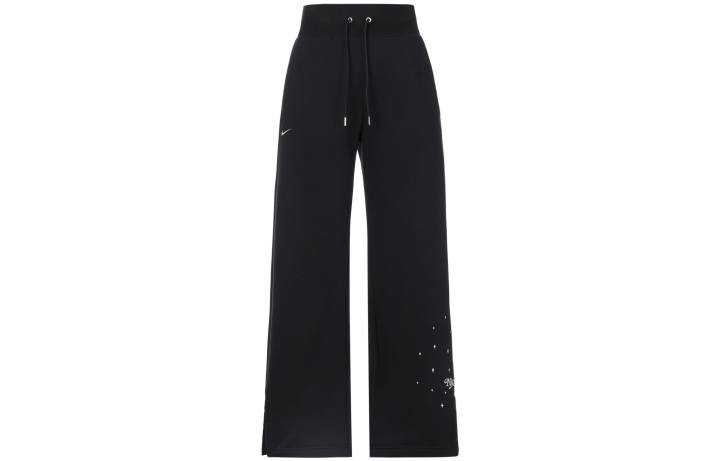 Nike Nike Knitted Sweatpants Women's Black Thickened Wide Leg Pants