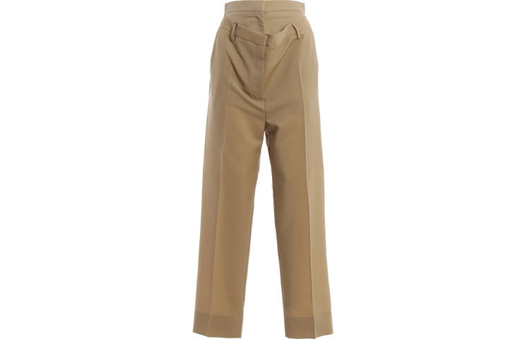 Burberry Casual Pants Women's Brown Moderate Straight Fit Pants