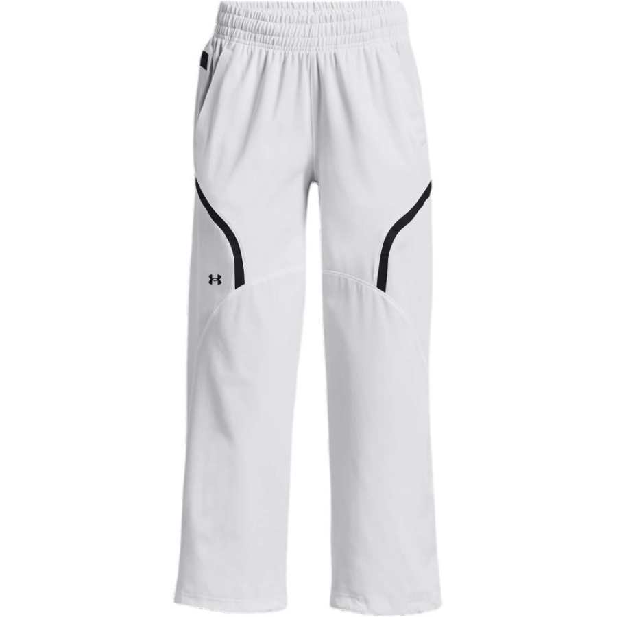 Under Armour Knitted Sweatpants Women's White Moderate Straight Fit Pants
