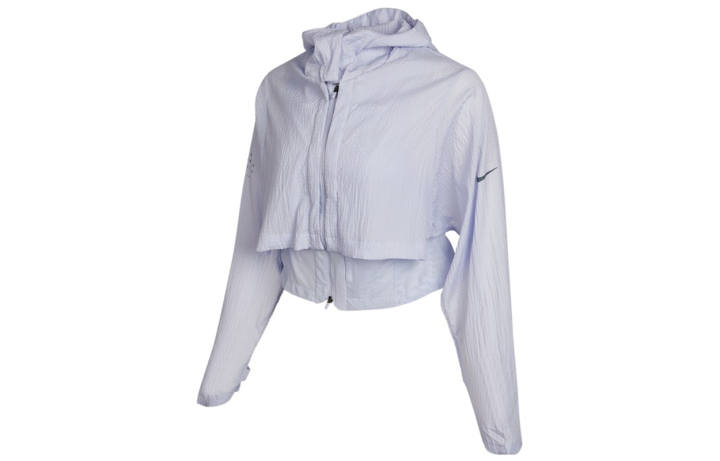 Nike Nike Cropped Coats Women's Purple Hooded Moderate