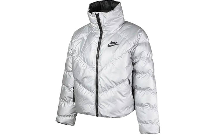 Nike Nike Sportswear Synthetic Fill Shine "Silver/Black" jacket