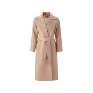 MaxMara Studio Belted Long-Sleeved Coat