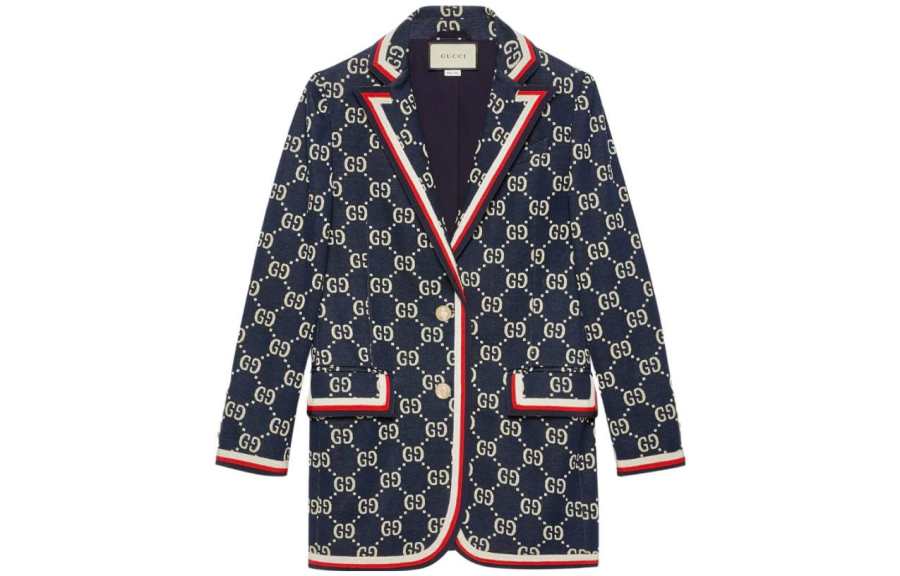 GUCCI Business Suit Coat Women's Marine Blue