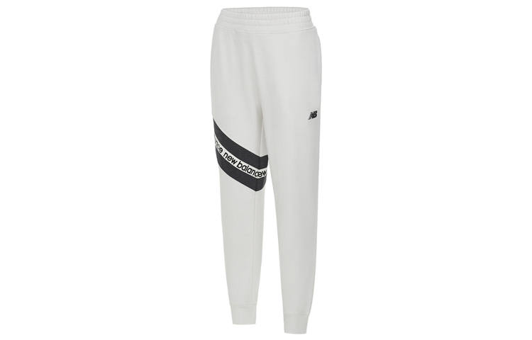 New Balance New Balance Knitted Sweatpants Women's White Moderate Straight Fit Pants
