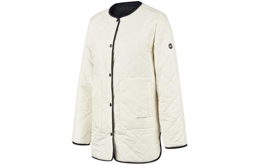 Skechers Puffer Jacket Women's Lotus White