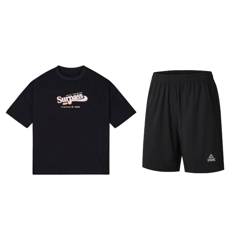 PEAK x Surpass Casual Sportswear Unisex Black