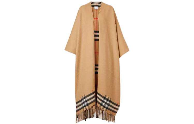 Burberry Burberry Fringed Check Cape