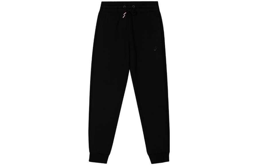 ASICS Knitted Sweatpants Women's Black Moderate Cuffed Pants