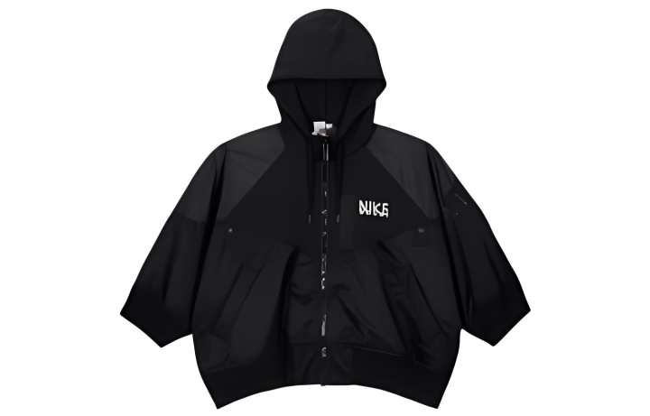 Nike Nike X Sacai Women'ss Full Zip Hooded Jacket Black