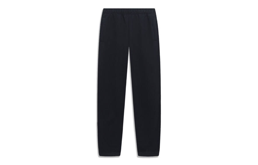 Li-Ning Li Ning China Li Ning Knitted Sweatpants Women's Black Moderate Straight Fit Pants