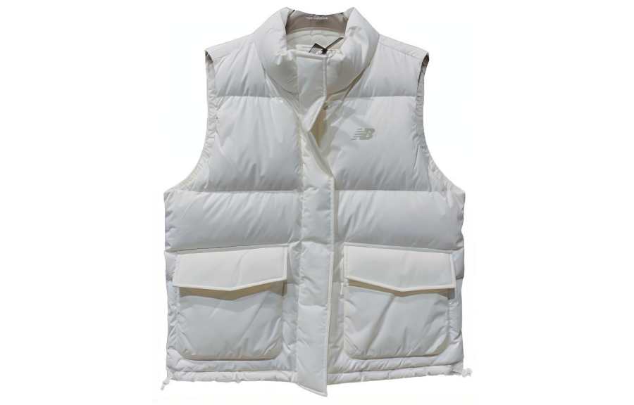 New Balance New Balance Sports Life Collection Down Vests Women's White Stand Collar Moderate Other
