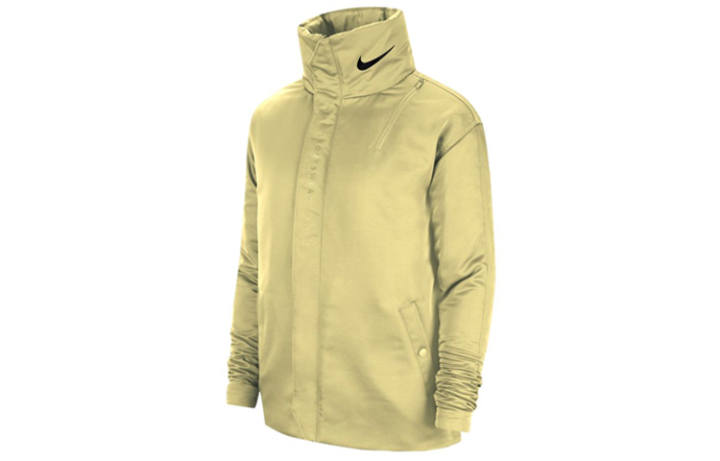 Nike Nike Puffer Jackets Women's Yellow Stand Collar Thickened Other