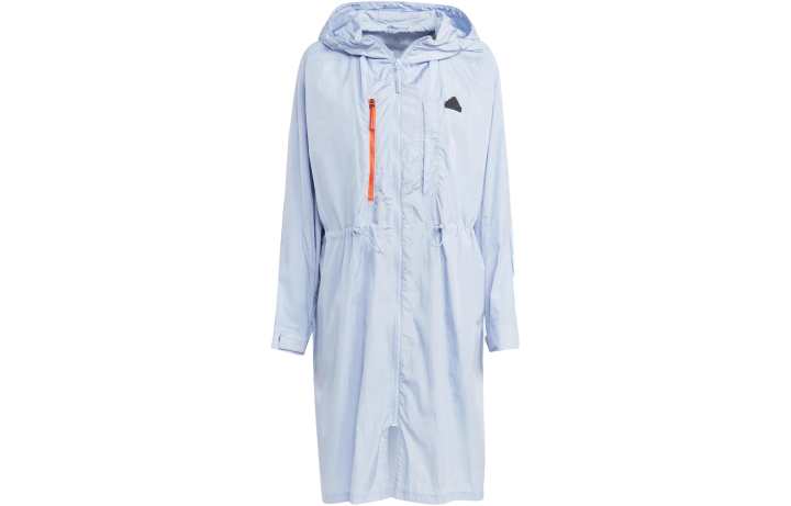 Adidas Adidas Windbreaker Jackets Women's Light Blue Hooded Moderate