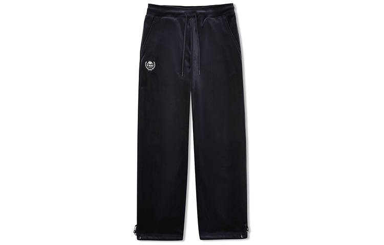 Kappa Casual Pants Women's Midnight Blue Black 906 Moderate Straight Fit Pants