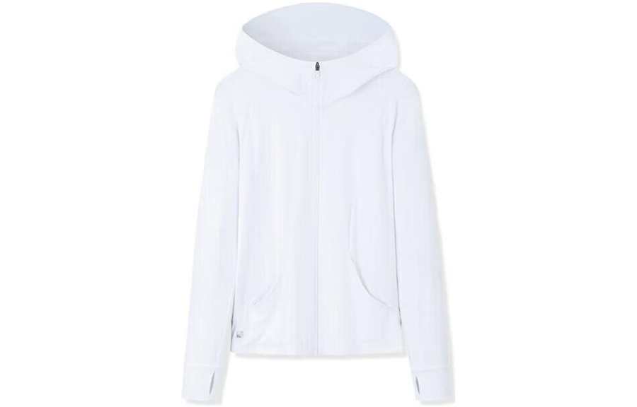 ANTA Variety Training Collection Sun Protection Clothing Women's White Hooded Moderate
