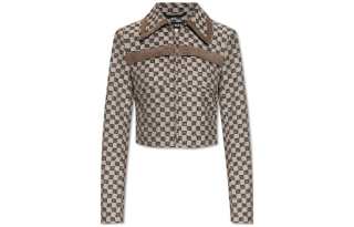 Misbhv Monogram Jacquard Cropped Jacket