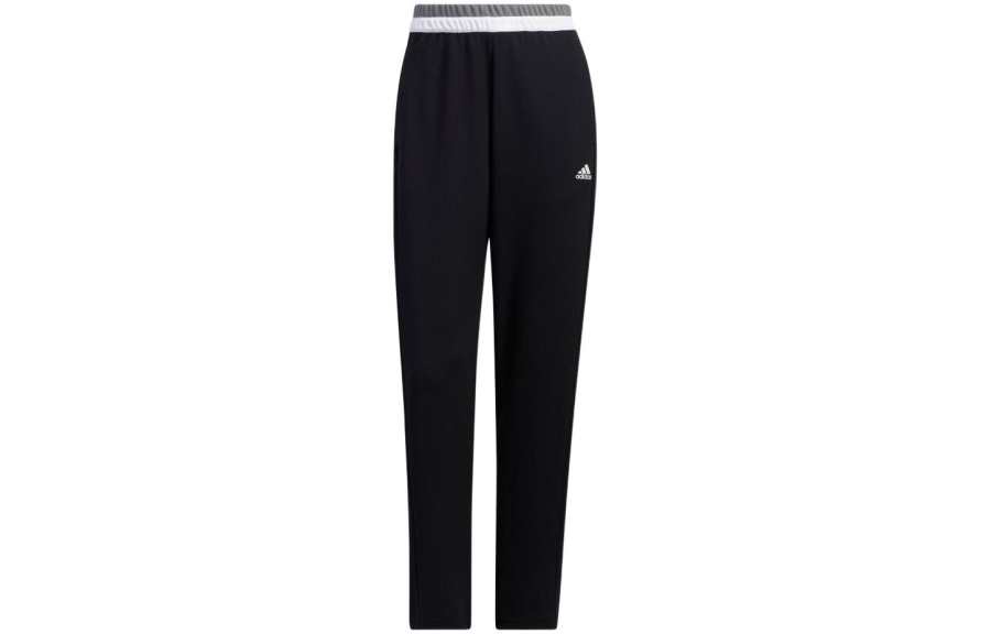 Adidas Adidas Knitted Sweatpants Women's Black Moderate Straight Fit Pants