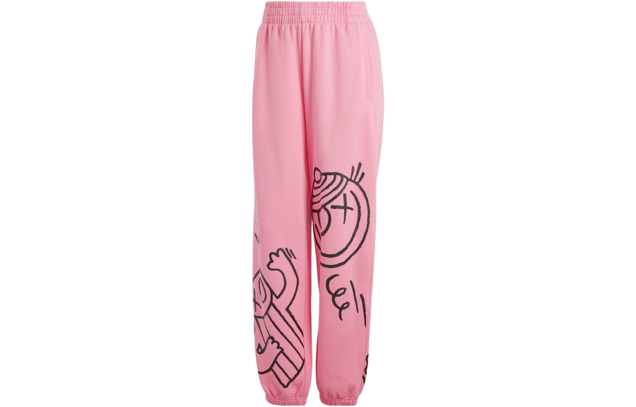 Adidas Originals MR.A JOGGERS Knitted Sweatpants Women's Blessing Pink Moderate Cuffed Pants