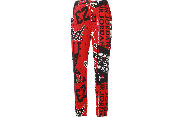 Jordan Jordan Knitted Sweatpants Women's Red Moderate Straight Fit Pants