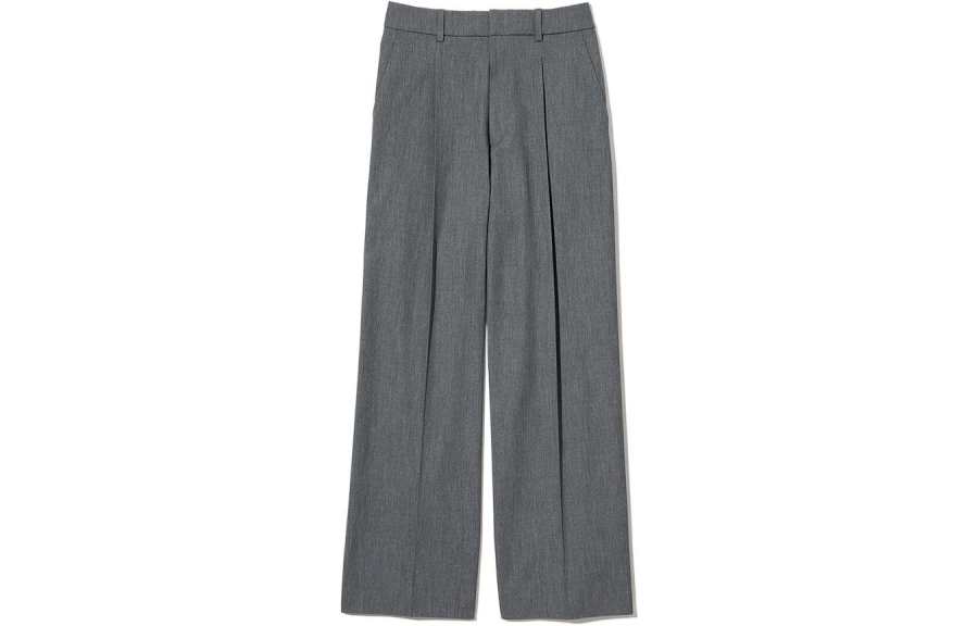 UNIQLO Casual Pants Women's Lead Gray Moderate Wide Leg Pants