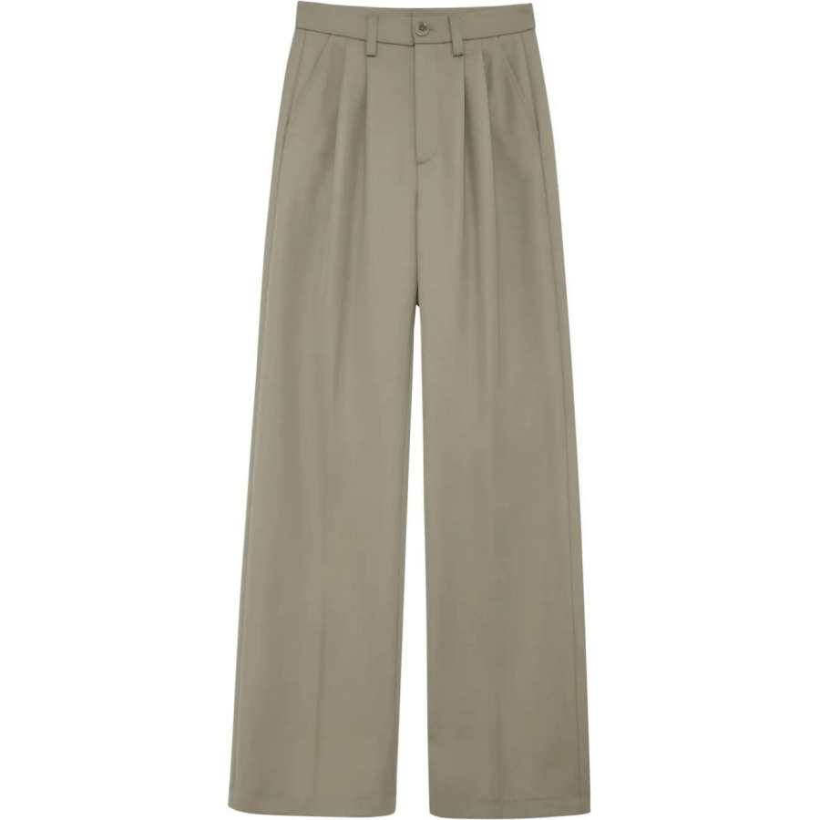Anine Bing Carrie High Waist Wide-Leg Trousers