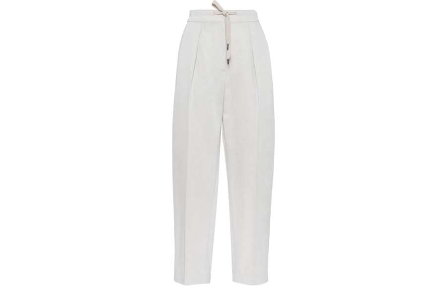 Brunello Cucinelli Pleated Straight Leg Pants