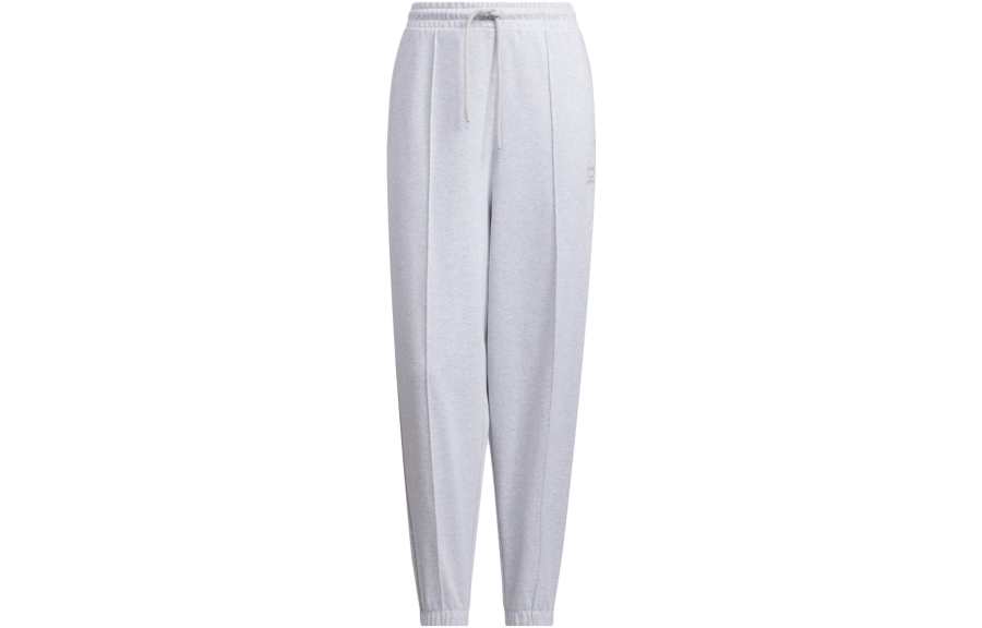 Adidas Neo Knitted Sweatpants Women's Light Heather Gray Moderate Cuffed Pants