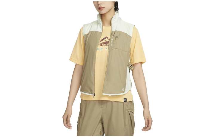 Nike Nike Vests Women's Olive Green Stand Collar Moderate Other
