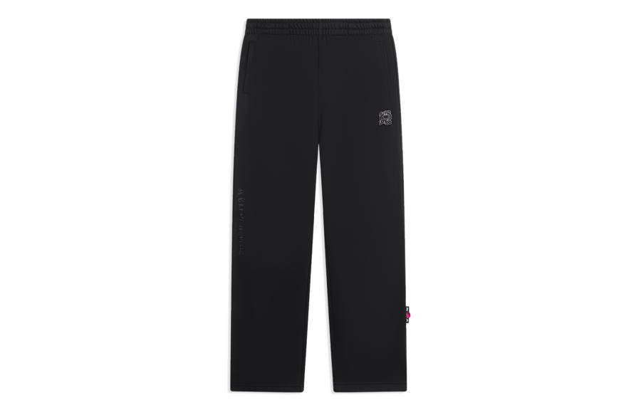 Li-Ning Li Ning X Disney Toy Story Knitted Sweatpants Women's Black Thickened Straight Fit Pants