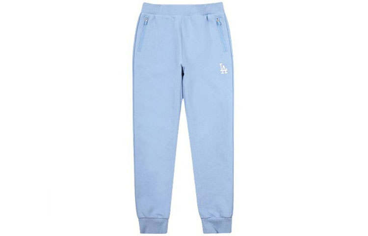 MLB MLB Knitted Sweatpants Women's Blue Moderate Straight Fit Pants