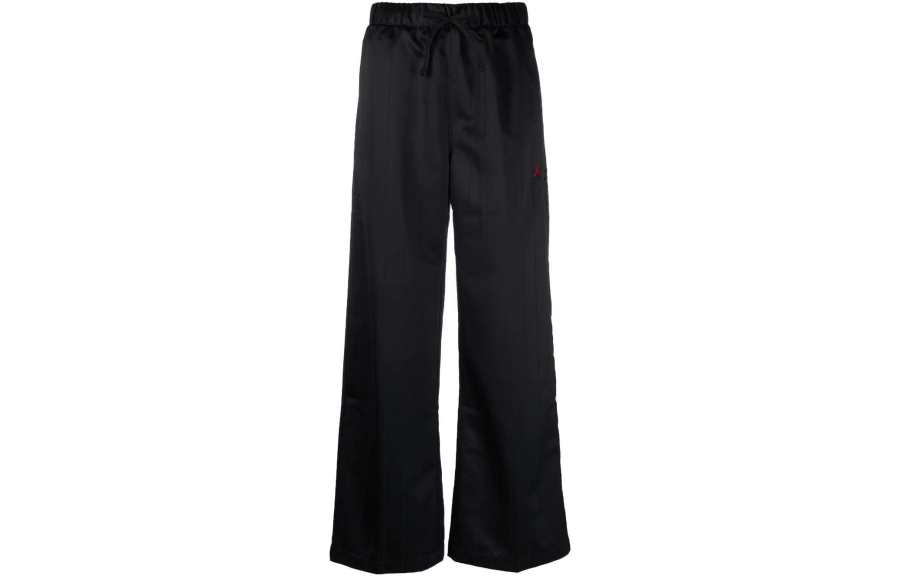 Jordan Jordan Knitted Sweatpants Women's Black Moderate Wide Leg Pants