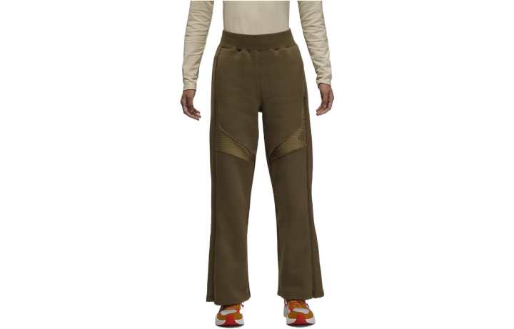 Jordan Jordan Knitted Sweatpants Women's Light Olive Moderate Wide Leg Pants