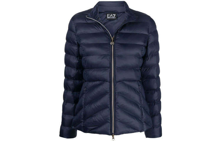EMPORIO ARMANI EA7 FW21 Puffer Jacket Women's Blue