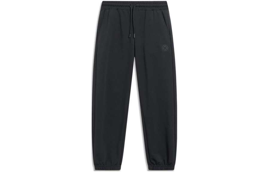 Li-Ning Li Ning China Culture Collection Knitted Sweatpants Women's Black